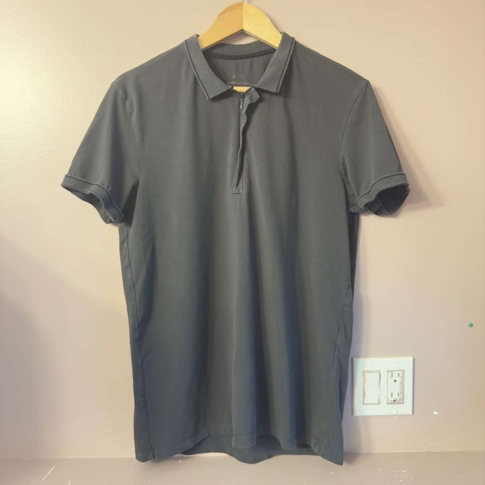 Armani Exchange Poloshirt Dark Gray Men Size L
